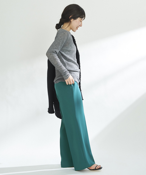 plage（プラージュ）の「《予約》washable straight パンツ（その他パンツ・レディース・グリーン系その他/ダークブルー/ホワイト・36/38/34）」の6枚目の写真