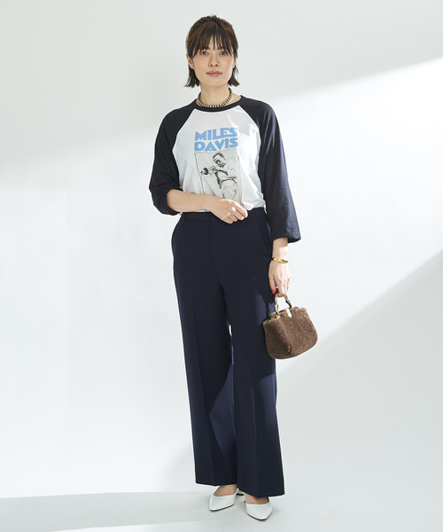 plage（プラージュ）の「《予約》washable straight パンツ（その他パンツ・レディース・グリーン系その他/ダークブルー/ホワイト・36/38/34）」の13枚目の写真