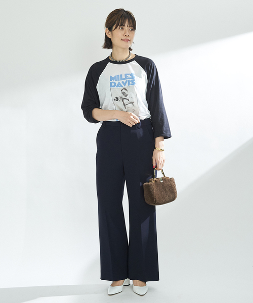 plage（プラージュ）の「《予約》washable straight パンツ（その他パンツ・レディース・グリーン系その他/ダークブルー/ホワイト・36/38/34）」の14枚目の写真