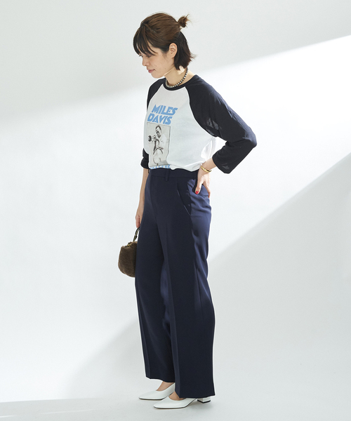 plage（プラージュ）の「《予約》washable straight パンツ（その他パンツ・レディース・グリーン系その他/ダークブルー/ホワイト・36/38/34）」の15枚目の写真