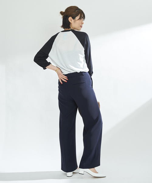 plage（プラージュ）の「《予約》washable straight パンツ（その他パンツ・レディース・グリーン系その他/ダークブルー/ホワイト・36/38/34）」の20枚目の写真