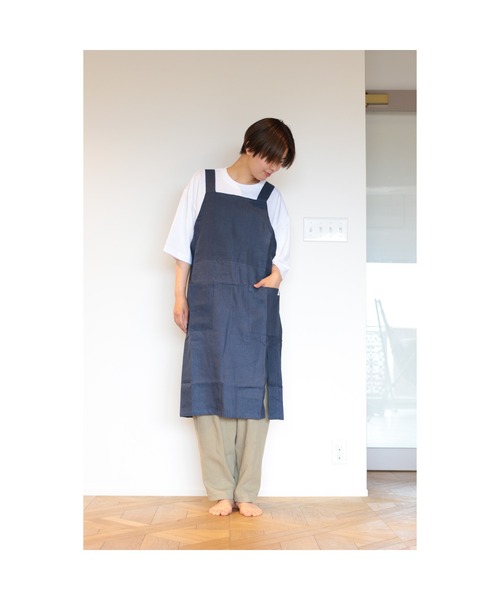 salle de bal（サルデバル）の「RAKU / ラク H型 エプロン リネン RA