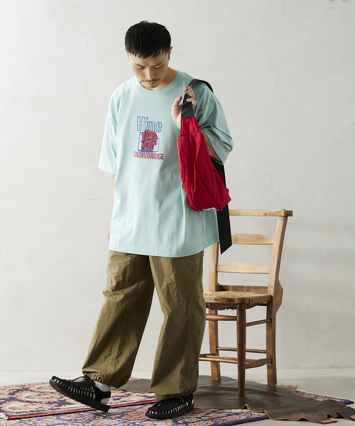 JOURNAL STANDARD relume（ジャーナルスタンダード　レリューム）の「《予約》【HINE SNOWBRIDGE / ハイン スノウブリッジ】別注 WEST BAG（ボディバッグ/ウエストポーチ・メンズ・ネイビー/レッド・FREE）」の3枚目の写真