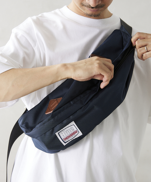 JOURNAL STANDARD relume（ジャーナルスタンダード　レリューム）の「《予約》【HINE SNOWBRIDGE / ハイン スノウブリッジ】別注 WEST BAG（ボディバッグ/ウエストポーチ・メンズ・ネイビー/レッド・FREE）」の6枚目の写真