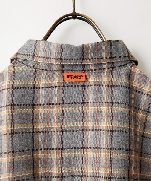 UNIVERSAL OVERALL（ユニバーサルオーバーオール）の「【LaLa Begin12・1月号掲載】[UNIVERSAL OVERALL/ユニバーサルオーバーオール] 別注 ロング丈シャツワンピース（ワンピース・レディース・ネイビー/グレー/インディゴブルー/ワンウォッシュ・F）」の12枚目の写真