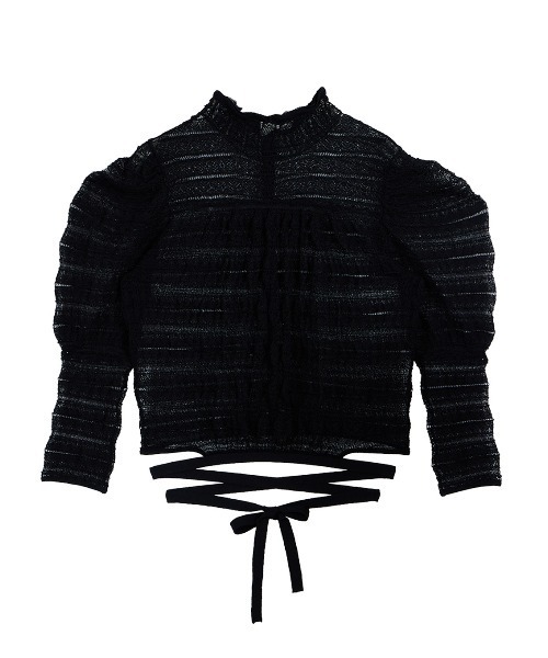 トップス ameri vintage COMPACT KNIT BLOUSE Ameri（アメリ）の「COMPACT KNIT BLOUSE（シャツ/ブラウス