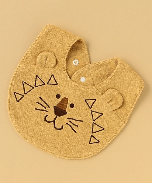 kladskap（クレードスコープ）の「アニマルスタイ（スタイ/よだれかけ・キッズ・ベージュ/クリーム/ネイビー/ライトグリーン・FREE）」の2枚目の写真