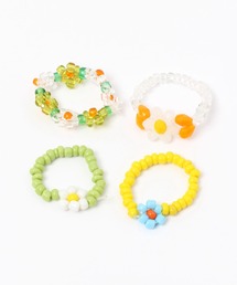 4PCSビーズリングセット/349563