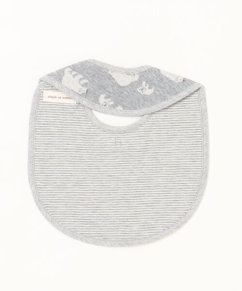 sense of wonder（センスオブワンダー）の「オーガニックジャカードスタイ【日本製】（スタイ/よだれかけ・キッズ・ブルー/ネイビー・FREE）」の3枚目の写真