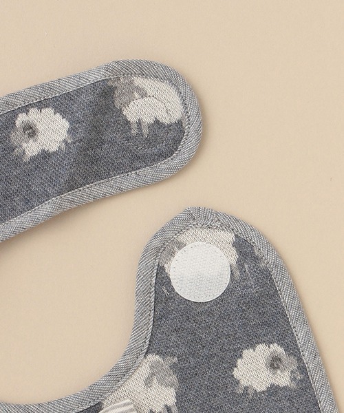 sense of wonder（センスオブワンダー）の「オーガニックジャカードスタイ【日本製】（スタイ/よだれかけ・キッズ・ブルー/ネイビー・FREE）」の6枚目の写真