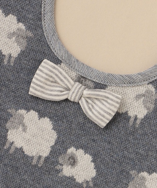 sense of wonder（センスオブワンダー）の「オーガニックジャカードスタイ【日本製】（スタイ/よだれかけ・キッズ・ブルー/ネイビー・FREE）」の7枚目の写真