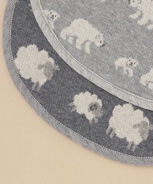 sense of wonder（センスオブワンダー）の「オーガニックジャカードスタイ【日本製】（スタイ/よだれかけ・キッズ・ブルー/ネイビー・FREE）」の8枚目の写真