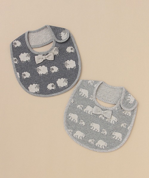 sense of wonder（センスオブワンダー）の「オーガニックジャカードスタイ【日本製】（スタイ/よだれかけ・キッズ・ブルー/ネイビー・FREE）」の11枚目の写真