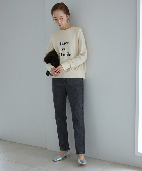 SLOBE IENA（スローブイエナ）の「Place de Etoileスウェット（スウェット・レディース・ナチュラル/ネイビー/パープル・FREE）」の4枚目の写真