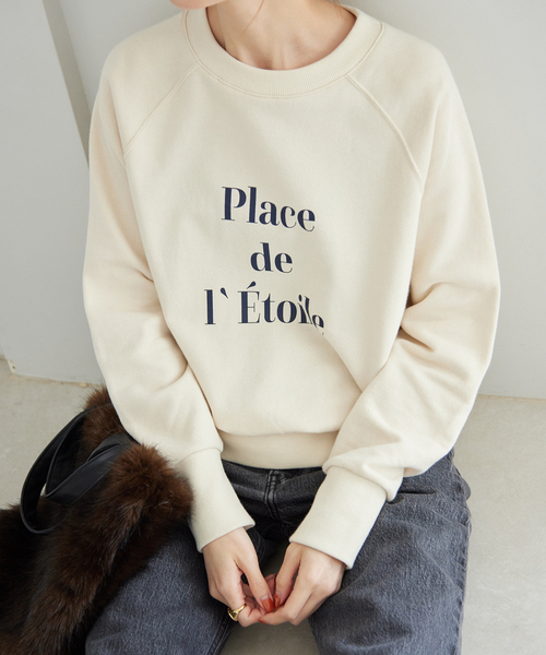 SLOBE IENA（スローブイエナ）の「Place de Etoileスウェット（スウェット・レディース・ナチュラル/ネイビー/パープル・FREE）」の6枚目の写真