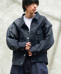 Lee（リー）の「【LEE/リー】スーパーサイズドライダースジャケット　スーパービッグシルエット　Gジャン　デニムジャケット（デニムジャケット・メンズ）」