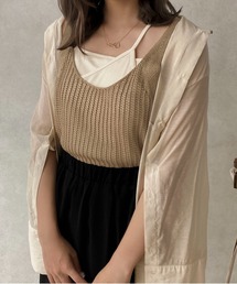 【apres jour clair】【SET UP可能】メッシュライクビスチェ【ZOZOTOWN限定アイテム】