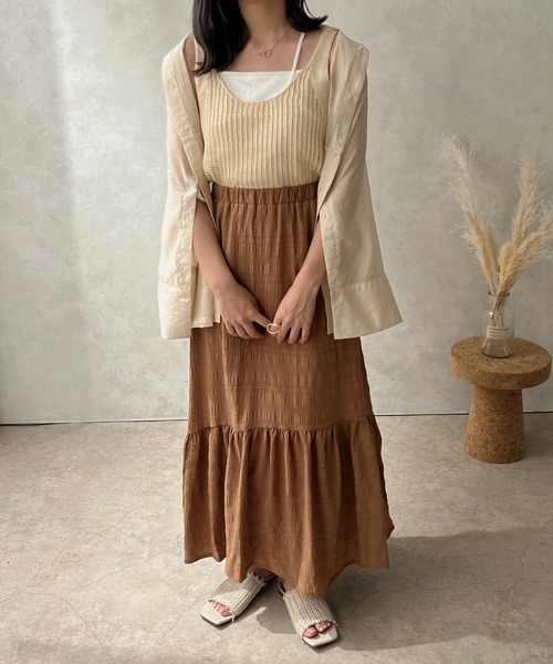 apres jour clair(アプレジュールクレア)の「【apres jour clair】【SET UP可能】メッシュライクビスチェ【ZOZOTOWN限定アイテム】(ベスト・レディース・ライトベージュ/ブラウン系その他・フリー/X-LARGE)」の8枚目の写真