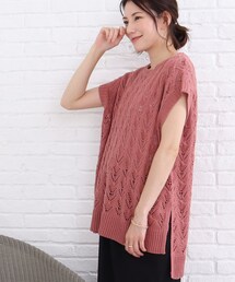 SHOO・LA・RUE | 透かし柄 ゆるシルエット ベスト(ベスト)