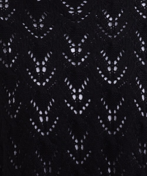 SHOO・LA・RUE(シューラルー)の「◆透かし柄 ゆるシルエット ベスト(ベスト・レディース・ブラック/ナチュラル/キャメル/ピンク系・00)」の10枚目の写真