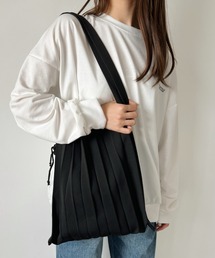 CLEA | 【全9色展開】2WAYニットプリーツトートバッグ/エコバッグ(トートバッグ)