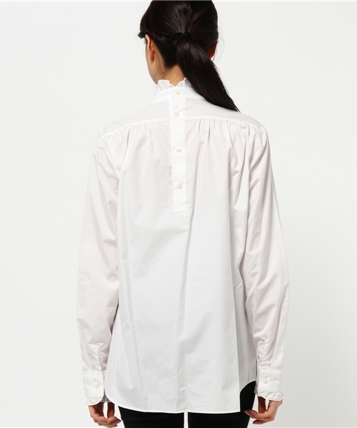 603（ロクマルサン）の「603 コットンハイネックブラウス（シャツ/ブラウス・レディース・ホワイト・FREE）」の3枚目の写真