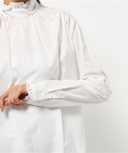 603（ロクマルサン）の「603 コットンハイネックブラウス（シャツ/ブラウス・レディース・ホワイト・FREE）」の8枚目の写真