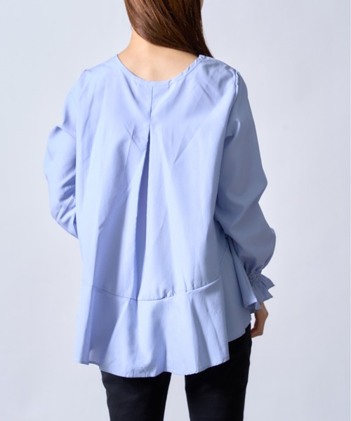 SETUP7（セットアップセブン）の「【SETUP7】シャツドッキングニットトップスSCCH205（シャツ/ブラウス・レディース・ブラック/ネイビー・FREE）」の5枚目の写真