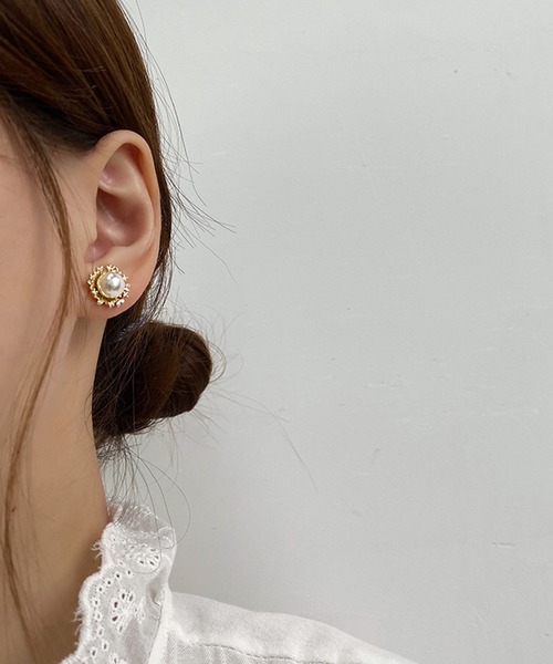 DRESS PLUS(ドレスプラス)の「ピアス アクセサリー パーティーピアス レディース 結婚式(ピアス(両耳用)・レディース・ホワイト・フリー)」の6枚目の写真