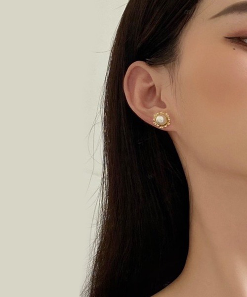 DRESS PLUS(ドレスプラス)の「ピアス アクセサリー パーティーピアス レディース 結婚式(ピアス(両耳用)・レディース・ホワイト・フリー)」の2枚目の写真