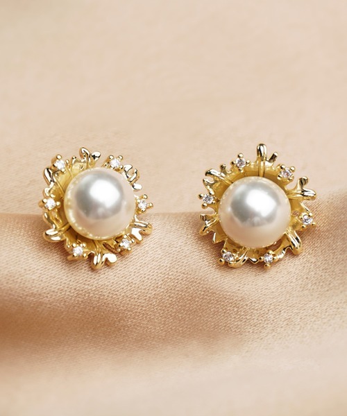 DRESS PLUS(ドレスプラス)の「ピアス アクセサリー パーティーピアス レディース 結婚式(ピアス(両耳用)・レディース・ホワイト・フリー)」の7枚目の写真