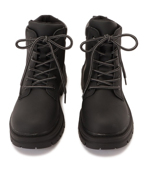 ブラックレースアップワークブーツ セール】レースアップワークブーツ（ブーツ）｜Lace Ladies