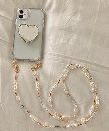 Me% | パール&ビーズモバイルストラップ(スマホグッズ)