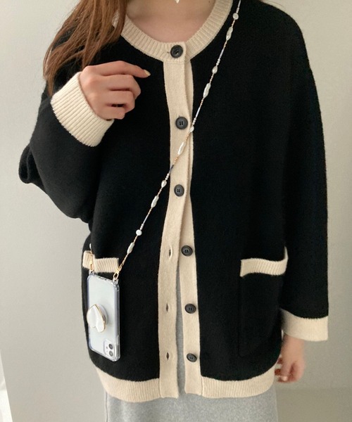 Me%（ミィパーセント）の「パール&ビーズモバイルストラップ（スマホグッズ・レディース・イエロー/グレー・FREE）」の7枚目の写真