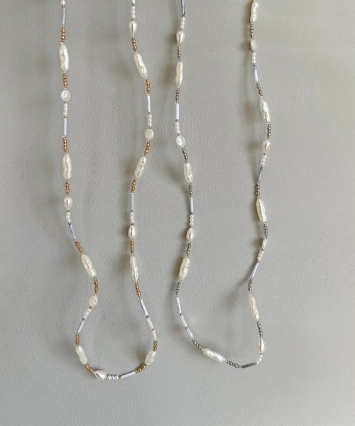 Me%（ミィパーセント）の「パール&ビーズモバイルストラップ（スマホグッズ・レディース・イエロー/グレー・FREE）」の16枚目の写真