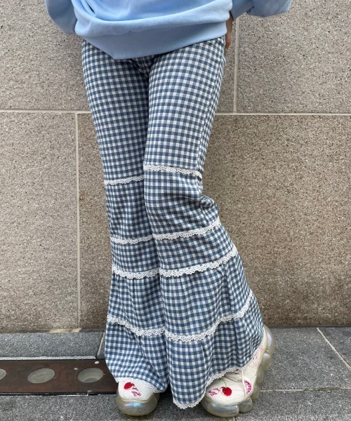 新品Candy Stripper GINGHAM CHECK FLARE パンツ GINGHAM CHECK FLARE PANTS | Candy Stripper（キャンディ