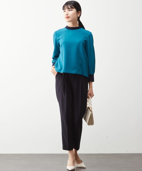 Tiara（ティアラ）の「バイカラートップス（シャツ/ブラウス・レディース・ターコイズブルー/キャメル/ブラック・FREE）」の10枚目の写真