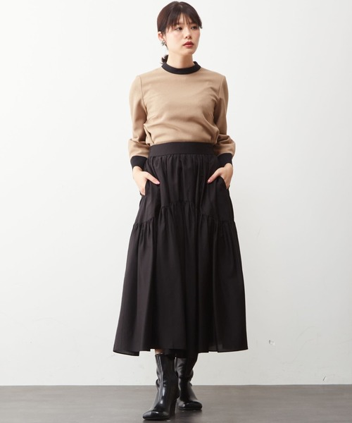 Tiara（ティアラ）の「バイカラートップス（シャツ/ブラウス・レディース・ターコイズブルー/キャメル/ブラック・FREE）」の18枚目の写真