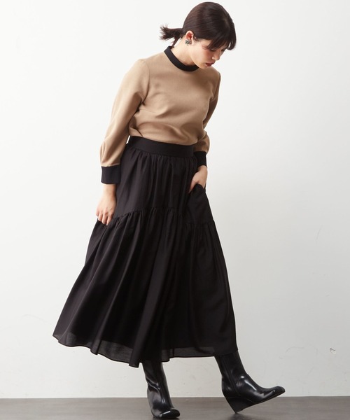 Tiara（ティアラ）の「バイカラートップス（シャツ/ブラウス・レディース・ターコイズブルー/キャメル/ブラック・FREE）」の20枚目の写真