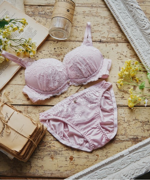 ちこまる商店【新品】レースデザイン ブラジャー 　3枚セット northerly bra フィットシリーズ 谷間メイク】 カシュクール