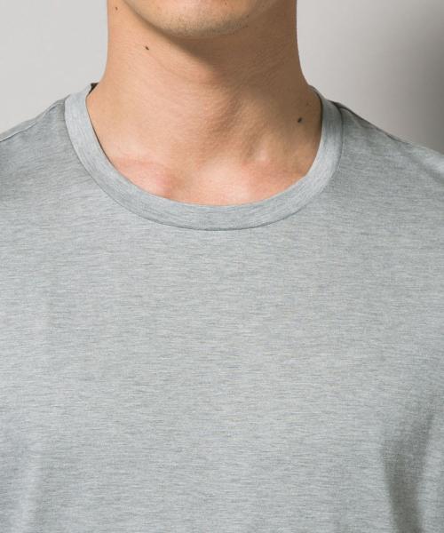 Calvin Klein（カルバン・クライン）の「シルクコットン天竺 クルーネックカットソー（Tシャツ/カットソー・メンズ・ライトグレー系/ブラック系/ネイビー系/ホワイト系・MEDIUM/X-LARGE/LARGE/SMALL）」の9枚目の写真