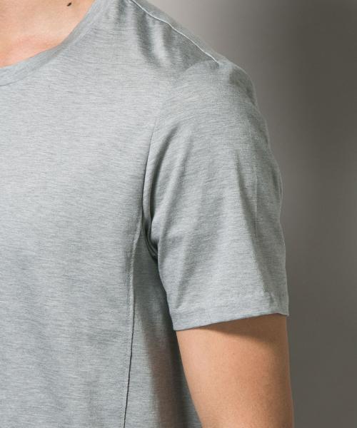 Calvin Klein（カルバン・クライン）の「シルクコットン天竺 クルーネックカットソー（Tシャツ/カットソー・メンズ・ライトグレー系/ブラック系/ネイビー系/ホワイト系・MEDIUM/X-LARGE/LARGE/SMALL）」の10枚目の写真