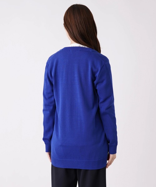 en recre（アンレクレ）の「【Nouque】Vネックニットカーディガン（カーディガン/ボレロ・レディース・ダークブルー/ブラック/LT.PINK/オフホワイト/オレンジ・2）」の21枚目の写真