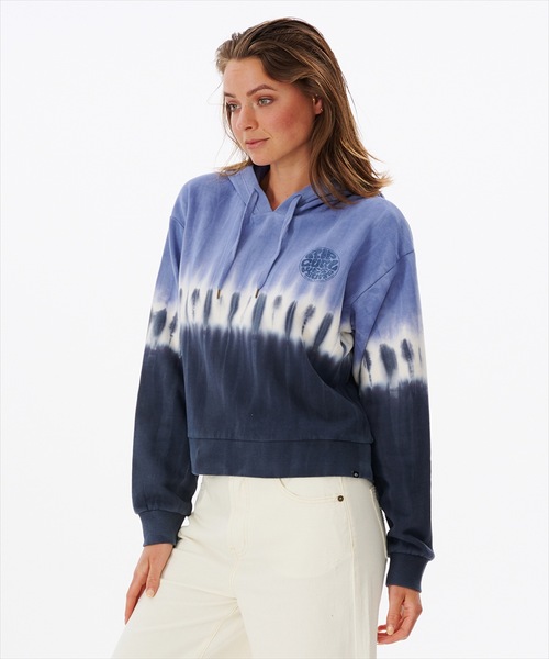 rip curl(リップカール)の「【RIPCURL(リップカール)】TIE DYE HOODIE レディース プルオーバーパーカー フーディー タイダイ(パーカー・レディース・ピンク系その他/ブルー・MEDIUM/SMALL/X-SMALL)」の3枚目の写真