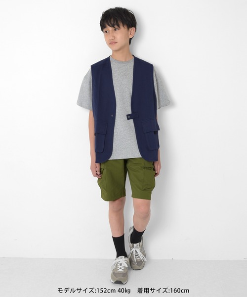 GLAZOS(グラソス)の「ポリツイルフィッシャーマンベスト(ベスト・キッズ・ネイビー/ベージュ/ブラック・L/M)」の22枚目の写真