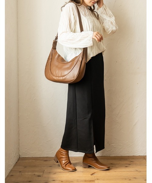 chocomee(チョコミー)の「punch slit skirt/ポンチスリットスカート(スカート・レディース・オレンジ系その他/アイボリー/ブラック・FREE)」の4枚目の写真