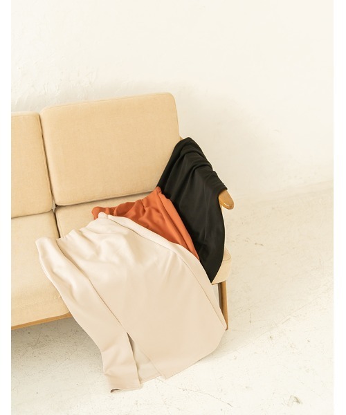 chocomee(チョコミー)の「punch slit skirt/ポンチスリットスカート(スカート・レディース・オレンジ系その他/アイボリー/ブラック・FREE)」の6枚目の写真