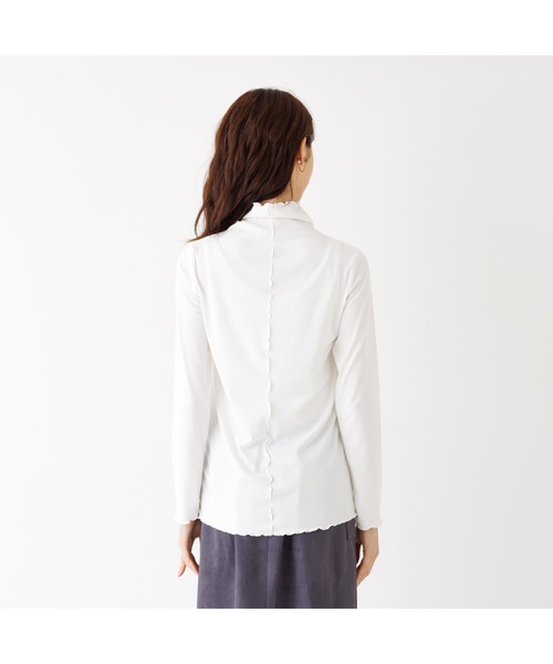 abahouse mavie（アバハウスマヴィ）の「【2点セット】レーヨンアクリル深Vネックプルオーバー（Tシャツ/カットソー・レディース・ホワイト系その他/ブラック/アイボリー/ブラック系その他/ダークオレンジ・フリー）」の13枚目の写真