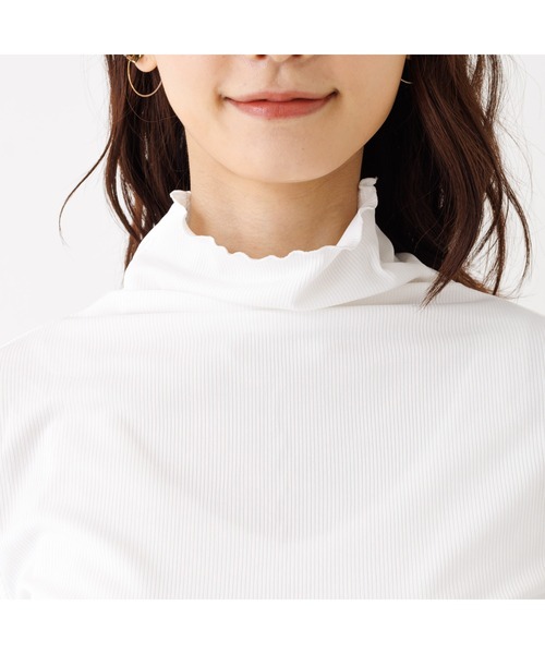 abahouse mavie（アバハウスマヴィ）の「【2点セット】レーヨンアクリル深Vネックプルオーバー（Tシャツ/カットソー・レディース・ホワイト系その他/ブラック/アイボリー/ブラック系その他/ダークオレンジ・フリー）」の12枚目の写真