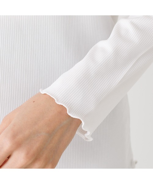abahouse mavie（アバハウスマヴィ）の「【2点セット】レーヨンアクリル深Vネックプルオーバー（Tシャツ/カットソー・レディース・ホワイト系その他/ブラック/アイボリー/ブラック系その他/ダークオレンジ・フリー）」の10枚目の写真